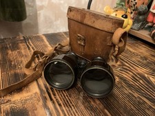 Vintage Ross Ltd Civil Servent Binoculars + case In working order Good condition