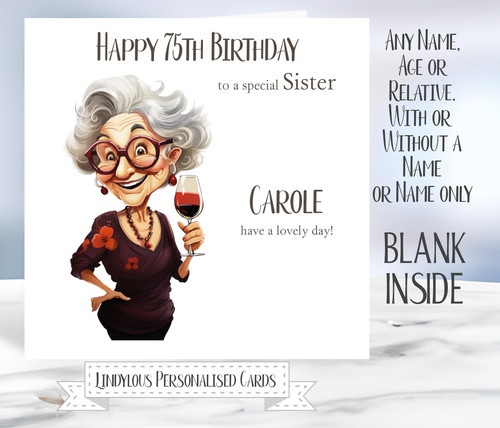 Funny old lady wine - funny,
