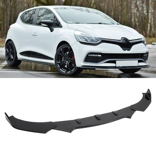 Glossy black front bumper - front, lip