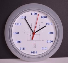 Analog Binary Geek Wall Clock