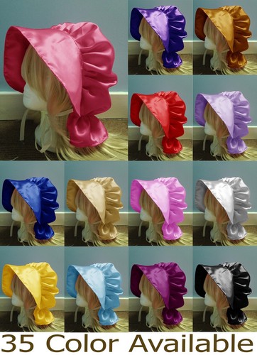 Women satin bonnet - bonnet, cap