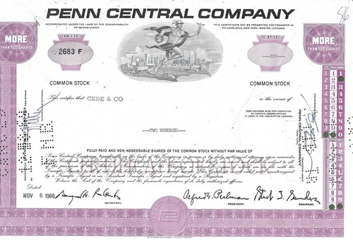 Penn central railway - central, company