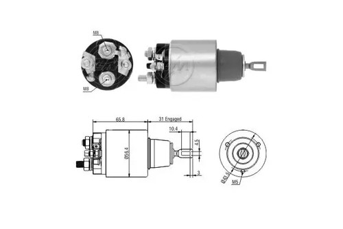 Starter solenoid switch zm2475 - starter,