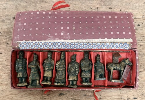 Vintage style terracotta army - style,