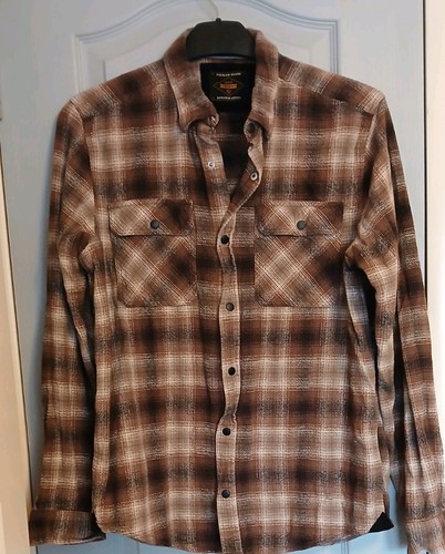Next men brown checked shirt - men's,