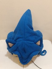 Rare Sonic The Hedgehog Plush Fleece Hat Costume Spikes Sega Europe