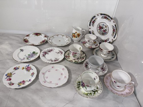 Mismatched cups saucers - cups, &