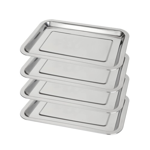 Stainless steel baking tray - steel,