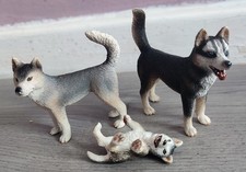 Schleich husky dog Family