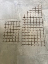 Plastic Fence Mesh Garden Border Netting Climbing Plant Trellis Brown 2 46x99cm