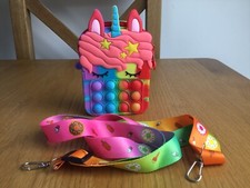 Children’s Waterproof Unicorn Purse With Strap - NEW 