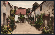 Postcard Minehead Somerset houses Market House Lane posted 1926