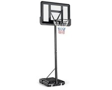 COSTWAY 10FT Basketball Backboard Hoop Net Set Basketball Stand with Wheels