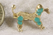 Small Poodle brooch 1 inch long standard toy miniature poodle pedigree dog A