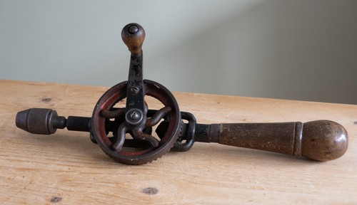 Vintage egg beater hand drill - egg,