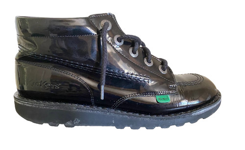 Kickers kick boots patent - kickers,