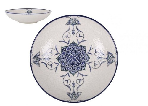 Embossed stoneware soup - 4x,