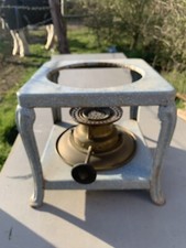 Vintage Practic No.3 Camping Stove In Enamel Stand 