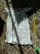 2bag2 ANTIQUE VINTAGE LACE CHRISTENING baby doll gown delicate button back