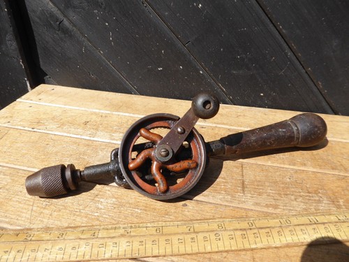 Vintage eggbeater hand drill - hand,