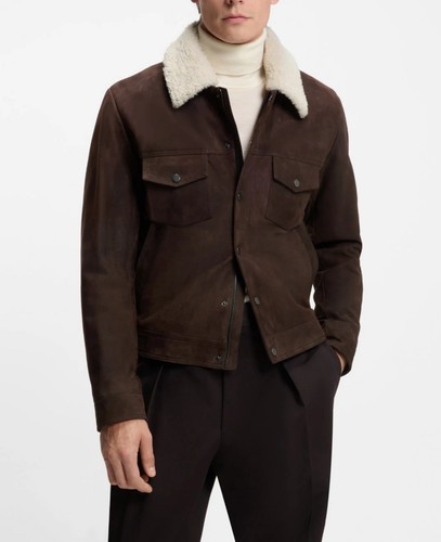 Men dark brown motorcycle - men's,