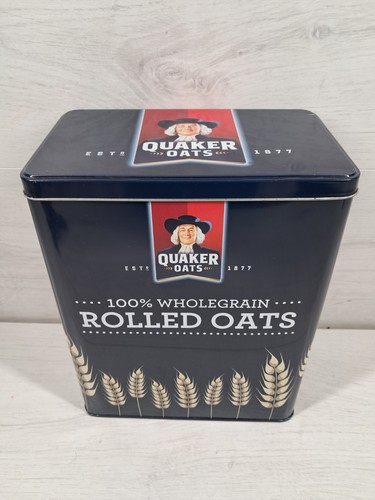 Quaker oats tin - quaker, /