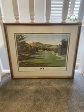 Graeme Baxter PGA Cup 1998 Framed Limited Edition Golf Art Print 183/252 Signed