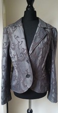 Per Una Grey Brocade Blazer