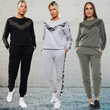 Womens Army Camou Side Stripe