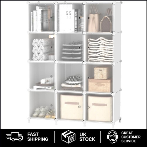 Sleek cube closet organizer - sleek, 12-cube