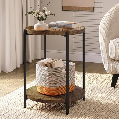Woltu round coffee table with - coffee,