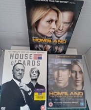US Drama - DVD Bundle- Homeland Series 1&2/ House of Cards Seasons 1&2 Region 2