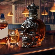 Skull Head Glass Vodka Bottles