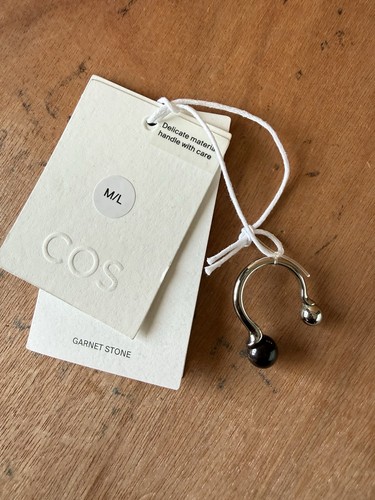 Cos floating globe ring silver - globe,