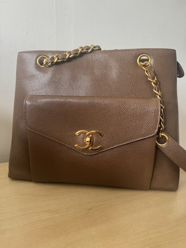 Vintage chanel caviar tote - caviar,