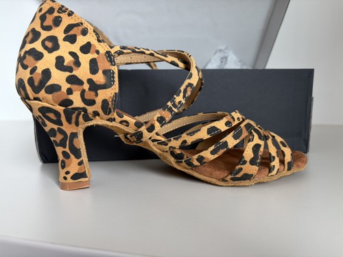 Leopard skin latin dance shoes - skin,