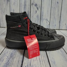 Diesel S-Principia Mid x  Men's Canvas Shoes Trainers Black Grey UK 8 EU 42