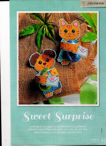 Cross stitch chart - cat, and