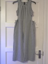 Zara Black And White Sleeveless Jumpsuit Girls