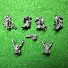 Warhammer Bretonnian Grail Questing Realm Knights Head Bit x7 Games Workshop 🟢