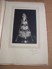 3 Tier Wedding Cake Vintage Large Mounted Photograph