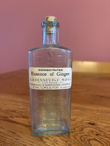 Antique pharmacy bottle - antique, with