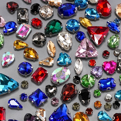 Large sew rhinestones - sew,