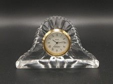 Vintage Crystal Clock Bedside Mantle Desk Traditional With Battery