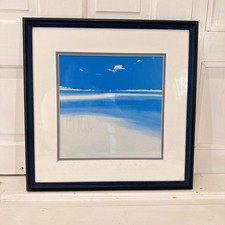 Yacht Passing by John Miller Framed Coastal Art Print 1999 – Cornish Seascape