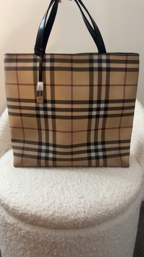 Burberry nova check tote - check, bag