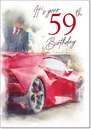 Doodlecards 59th birthday - 59th, card