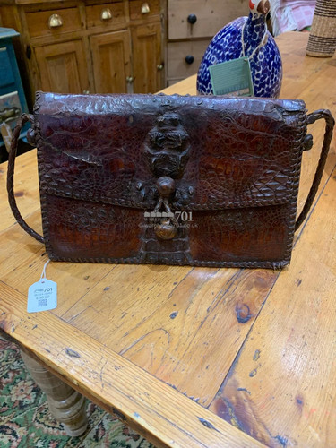 Vintage crocodile handbag