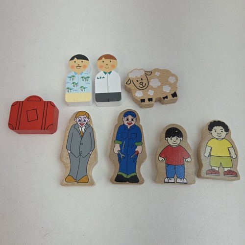 Wooden double sided people - double,