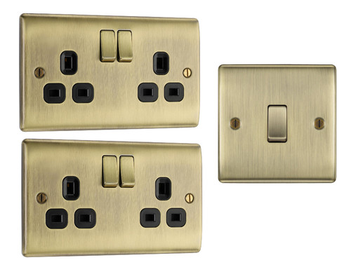Nexus antique brass double - bg,